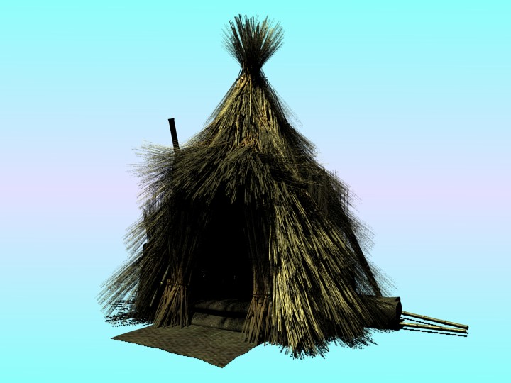 Old fisherman straw hut preview image 1